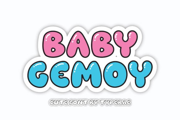 Baby Gemoy: A Playful Bubble Font for Charming Designs