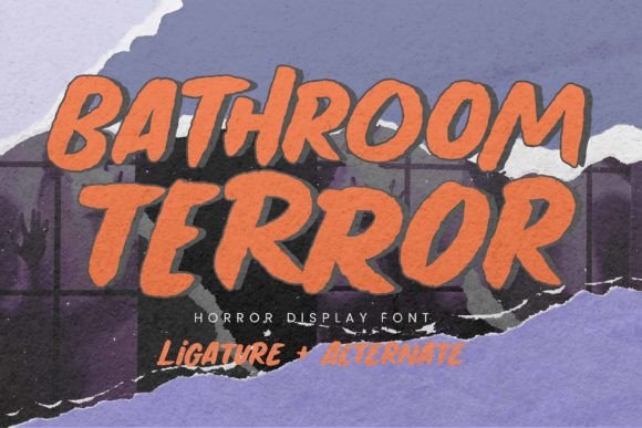 Bathroom Terror: Unleashing Dramatic Typography