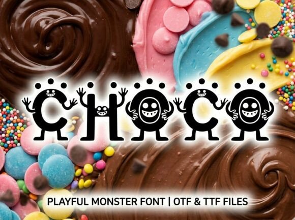 Choco: A Typeface That Brings Playful Monsters to Your Brand