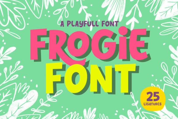 Frogie: The Playful Display Font for Bold Branding