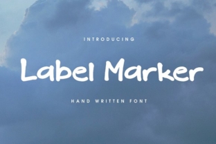 Label Marker: A Handcrafted Typeface with Authentic Character