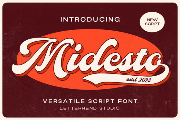 Midesto: A Vintage Script Font for Timeless Design