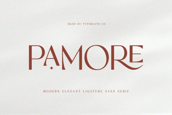 Pamore: The Modern Typeface for Sophisticated Design