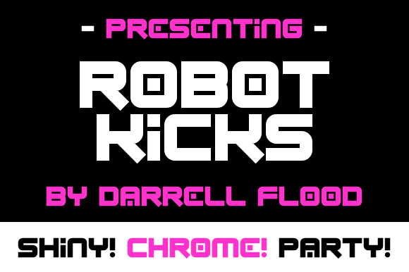 Robot Kicks: The Futuristic Typeface for Bold Projects