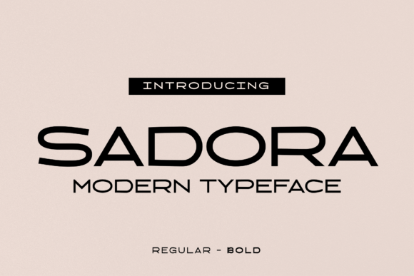 Sadora: The Modern Sans-Serif for Crisp, Clean Design