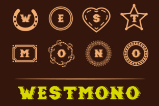 West Mono: A Western Monogram Font for Branding & Design