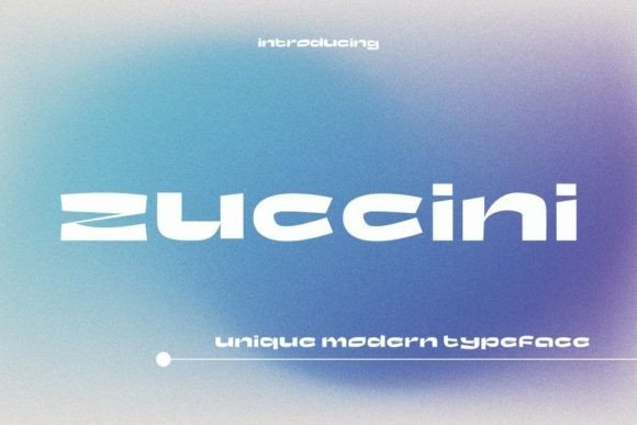 Zuccini: A Modern Typeface for Sleek and Minimal Design